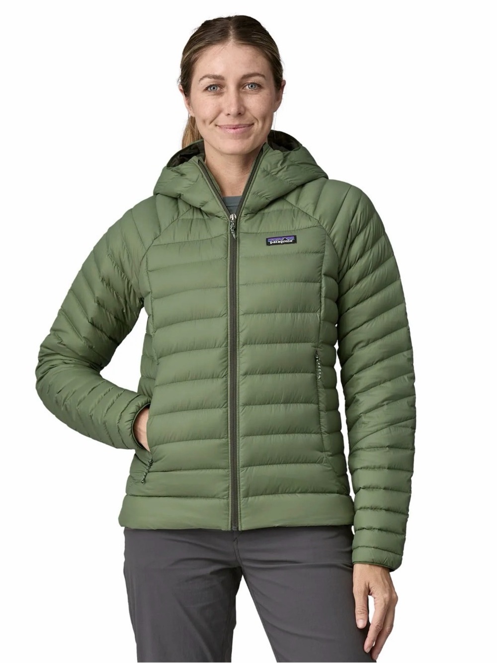 Patagonia Down Sweater Hoody Puffer Jacket – Women's Size XXL – Terrain Green